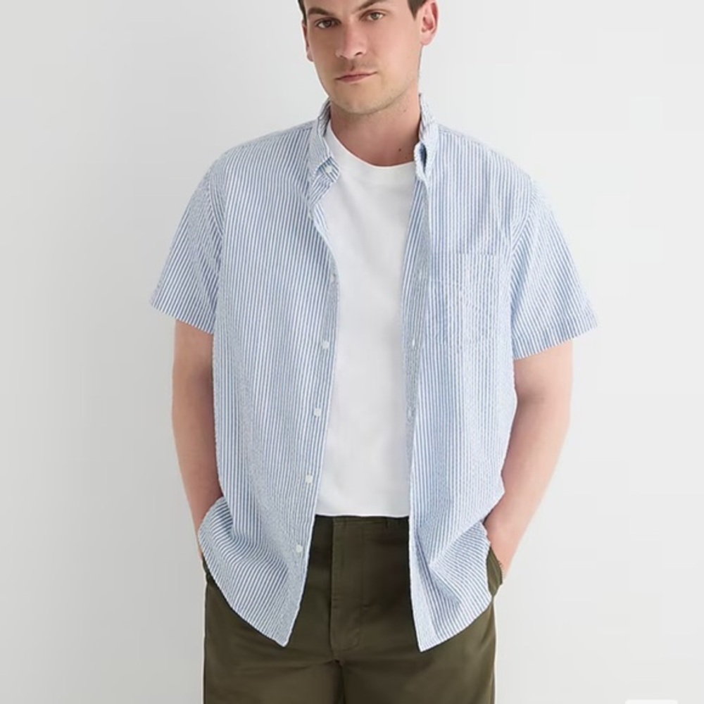 J.CREW Short-sleeve button down shirt SIZE XXL